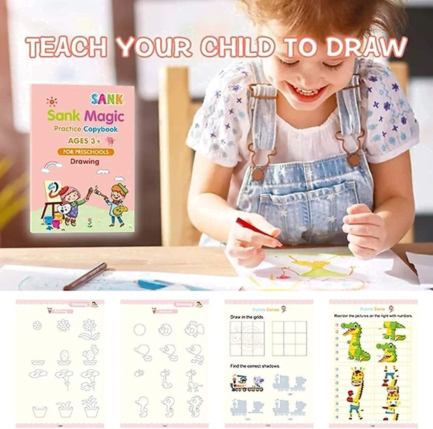 Magic Tracing Copybooks with Vanishing Ink for Early Education