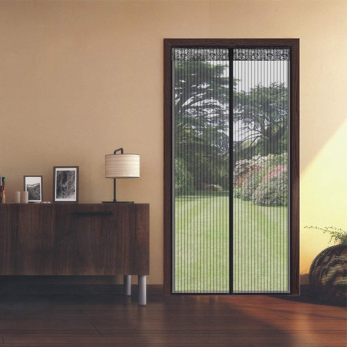 Heavy Duty Magnetic Closure Fly Screen Door Curtain