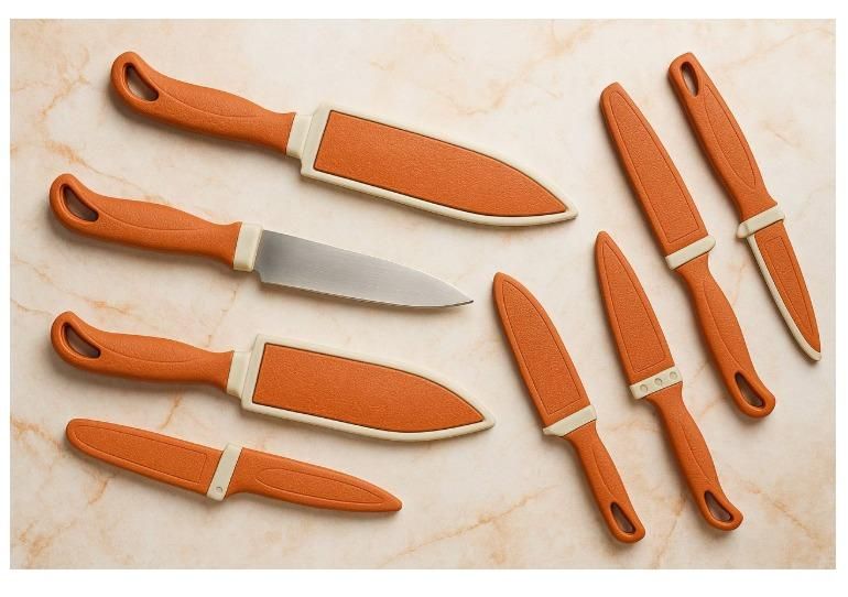 Premium Paring & Utility Knife Set with Sheaths (6-Piece)