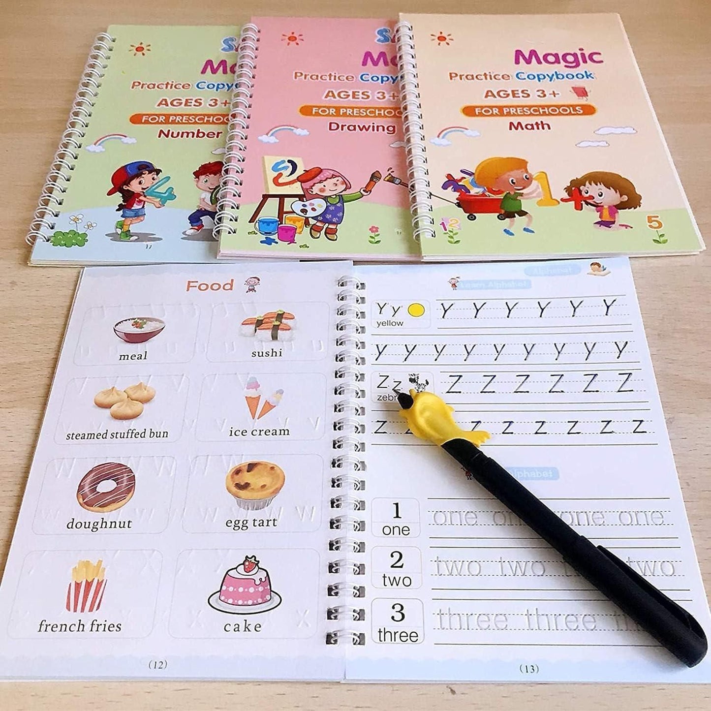 Magic Tracing Copybooks with Vanishing Ink for Early Education