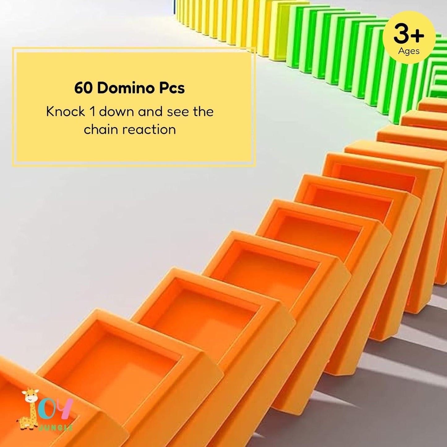 Automatic Domino Laying Train Set with Lights and Sound