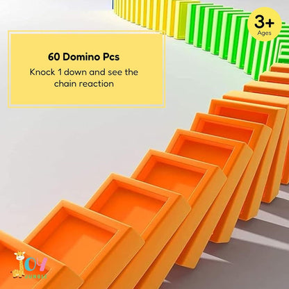 Automatic Domino Laying Train Set with Lights and Sound