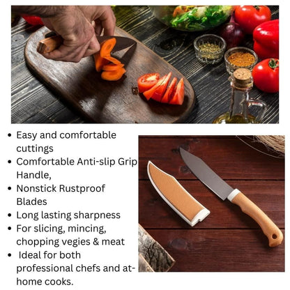 Premium Paring & Utility Knife Set with Sheaths (6-Piece)