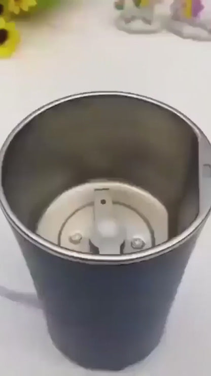 High-Speed Electric Dry Ingredient Grinder with Stainless Steel Blades