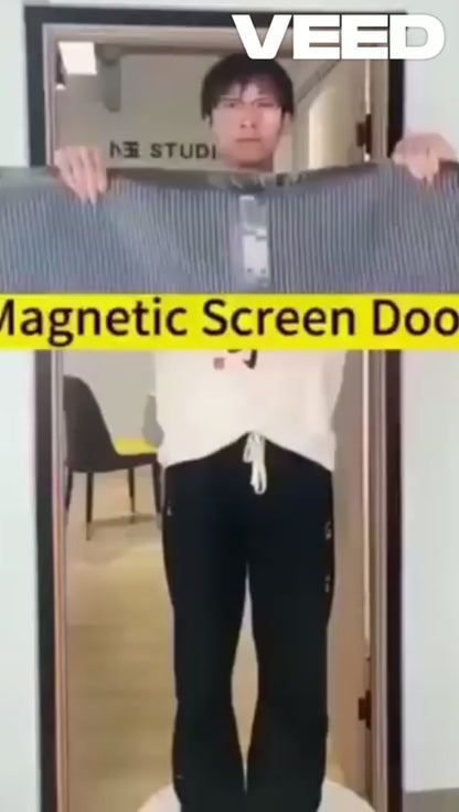 Heavy Duty Magnetic Closure Fly Screen Door Curtain